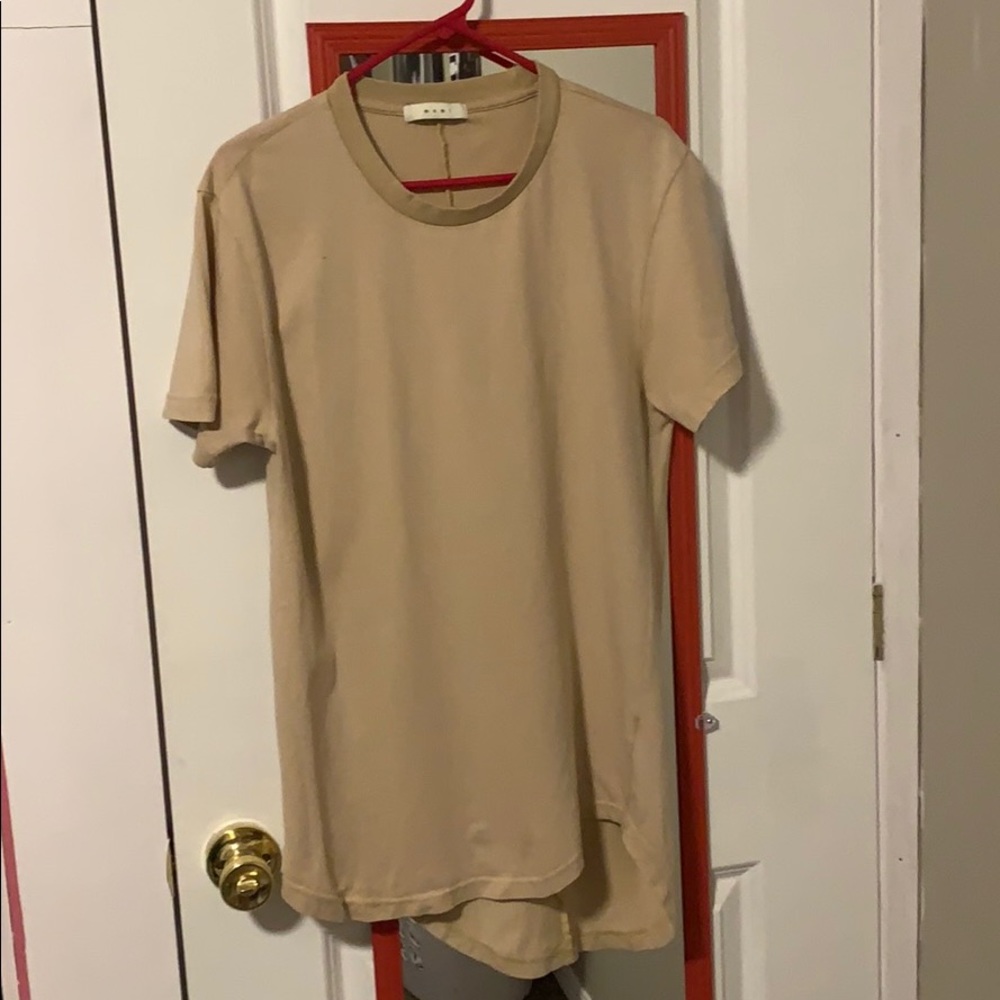 MNML Tan Scallop Tee Shirt